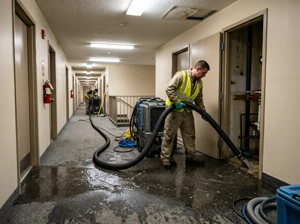 multi-unit-apartment-hallway-f-005 — frequently asked questions, Emergency Burst Pipe Water Extraction & Removal in Buckeye…